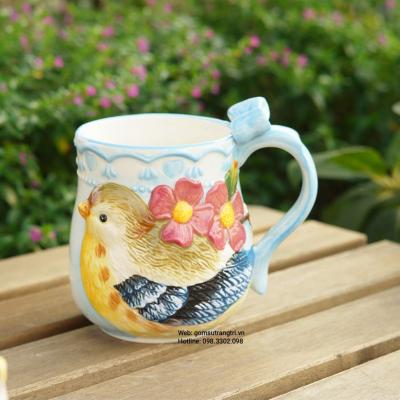 CẶP CỐC ĐÔI CHIM SỨ CAO CẤP